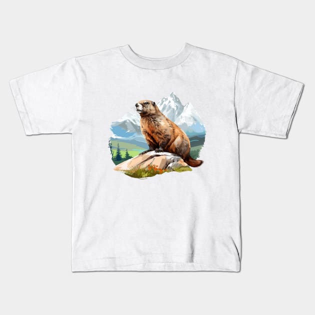 Marmot Kids T-Shirt by zooleisurelife